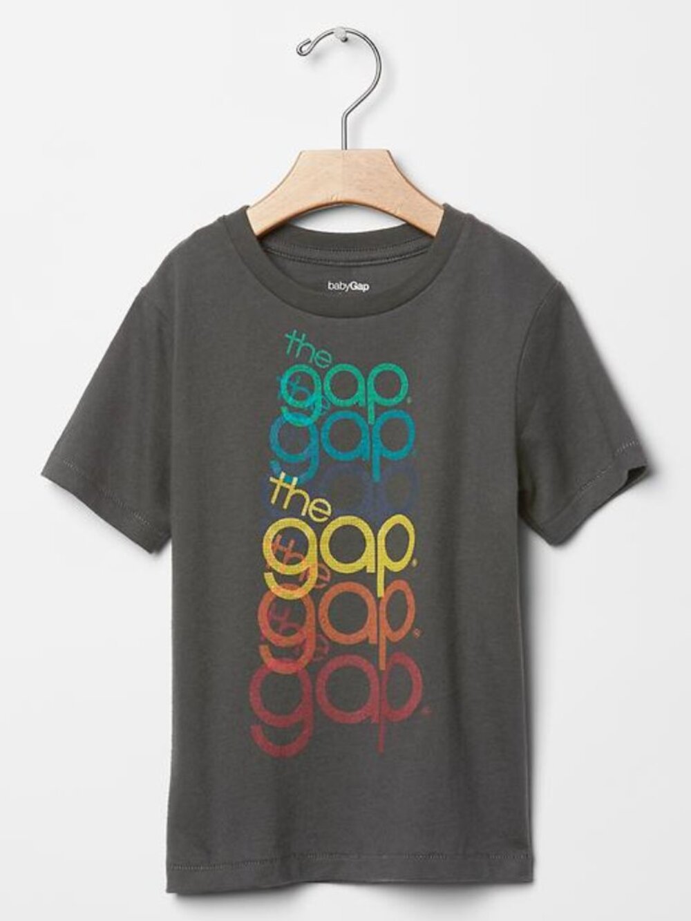 3T NEW Baby Gap shirt THE GAP LOGO top rainbow boys girls unisex toddler twins